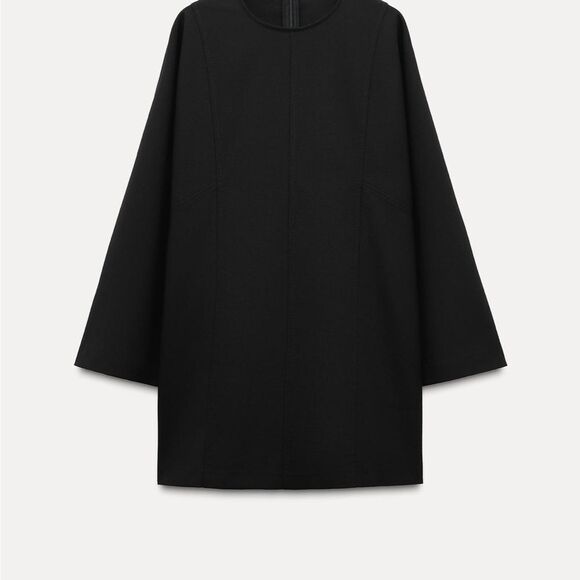 Never worn- NEW Elegant Black Dress by Zara in pristine condition - Picture 2 of 4